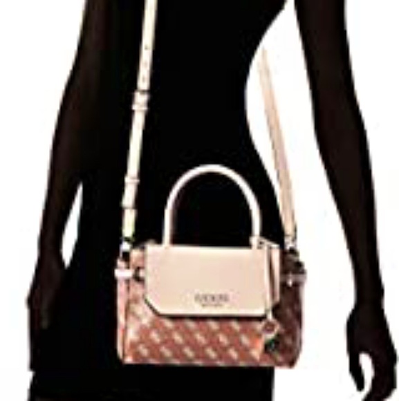 GUESS Esme Small Society Satchel Handbag Crossbody Bag - Picture 16 of 16